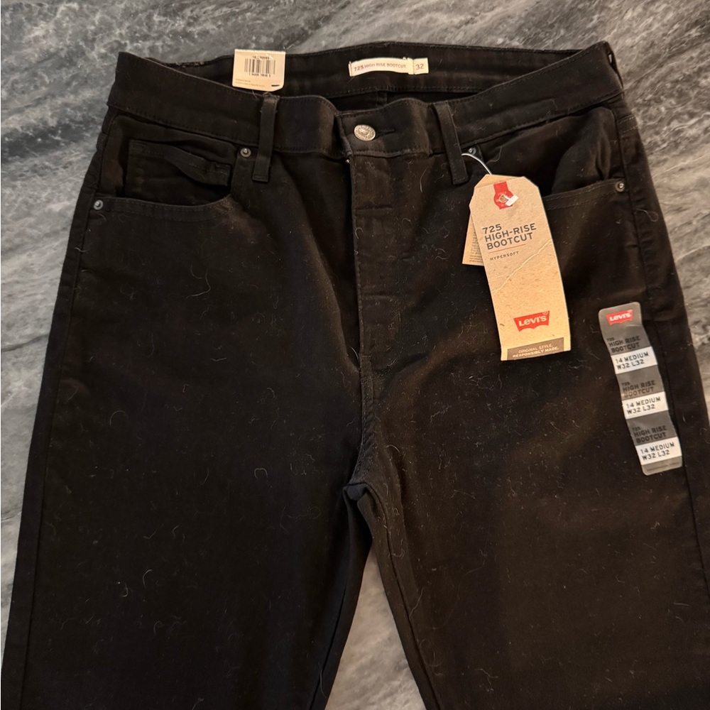 NEW Classic Black Women's High-Rise bootcut Jeans - Picture 4 of 5